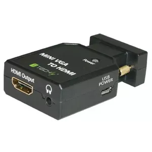 Mini Converter VGA and Audio to HDMI Techly IDATA VGA-HDMINI