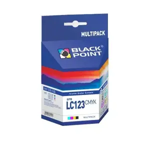 Комплект картриджей BLACKPOINT BPBLC123CMYK для принтеров Brother — чёрный, голубой, пурпурный, жёлтый