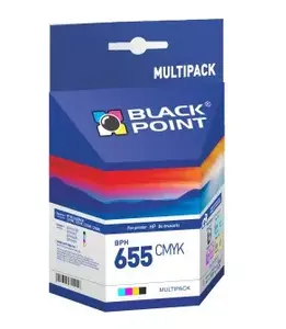 Комплект картриджей BLACKPOINT BPH655CMYK для HP — чёрный, голубой, пурпурный, жёлтый