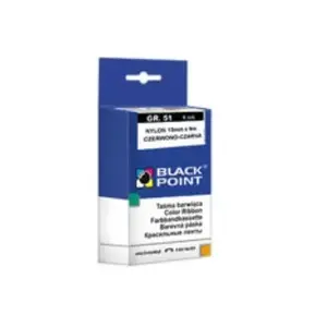 Printer ribbon BLACKPOINT KBPGR51CZCZ Black/Red 5.1 cm x 6 m for dot matrix printers