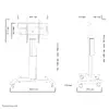 Моторизованная напольная подставка Neomounts PLASMA-M2500SILVER Photo 6