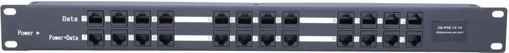 PoE инжектор Extralink 12 портов 12x 100Mb/s RJ45 Photo 12
