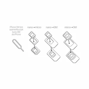 Адаптер для SIM-карты Forever Universal NANO SIM Micro 3в1 T_0008262 – переходник nano на micro/standard