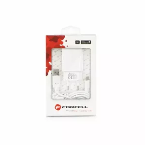 FORCELL Travel Charger Pulse Quick Charge 3.0 with Type-C Cable 2.4A White