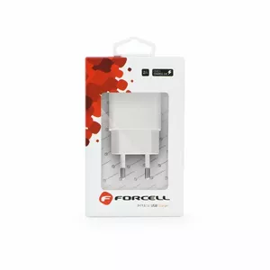 Travel USB Charger FORCELL Pulse Quick Charge 3.0, 2A output, white