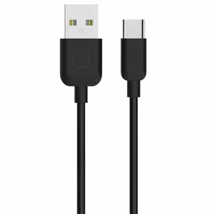 usams USB-C to USB Charging & Data Cable U-Turn Durable TPE 1 m 2A Black