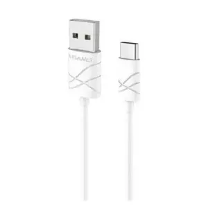 Usams US-SJ039 U-Gee Pro PVC Universāls Micro USB uz USB Datu & Ātrās Uzlādes 2A kabelis 1m Balts