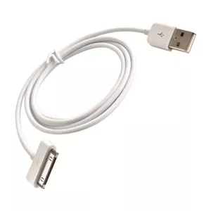 Forever Data & Charging USB Cable Apple iPhone 4 4S / iPad 2 3 (Analog MA591) White 