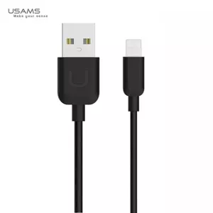 Usams US-SJ097 U-Turn Прочный TPE Универсальный Lightning на USB 1m Кабель Данных и Быстрого 2A Заряда Черный