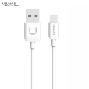 usams USB Lightning to USB Cable US-SJ097 — 1 m, TPE, Lightning to USB, 2A fast charging, white