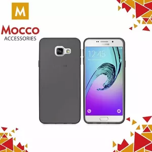 Silicone back case Mocco for Samsung G925 Galaxy S6 Edge — transparent black, slim protective cover