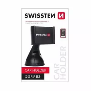 Car Window Holder SWISSTEN S-GRIP B2 — 360° Rotation for Devices 3.5"–6.0"