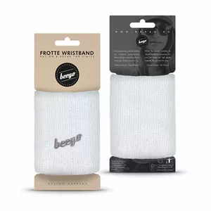 Beeyo Sport Frotte sporta delnas saite White tenisam, skriešanai un riteņbraukšanai