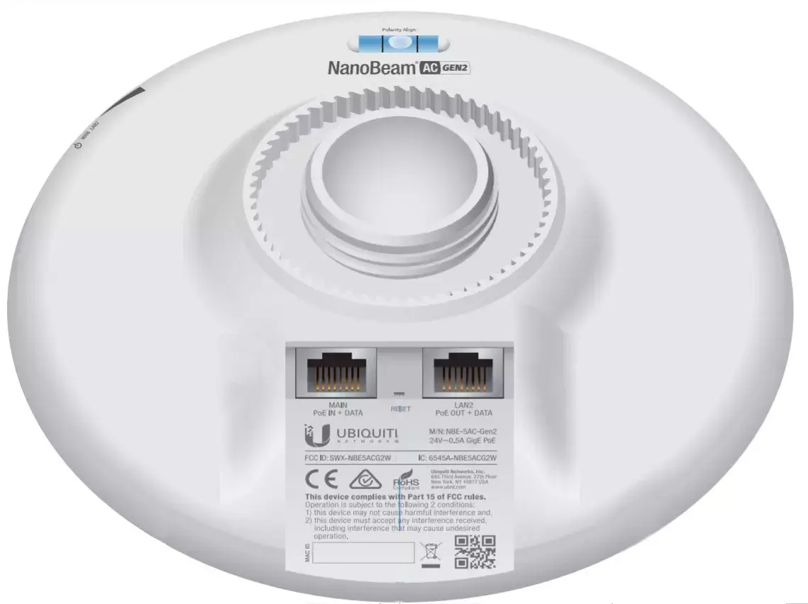 Network bridge UBIQUITI NanoBeam 5AC Gen 2 Photo 6