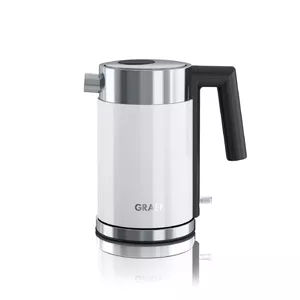 Graef WK401 electric kettle 1 L Stainless steel, White