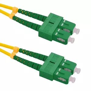 Fiber optic cable QOLTEC 54365 SC–SC 9 µm core 1.5 m yellow