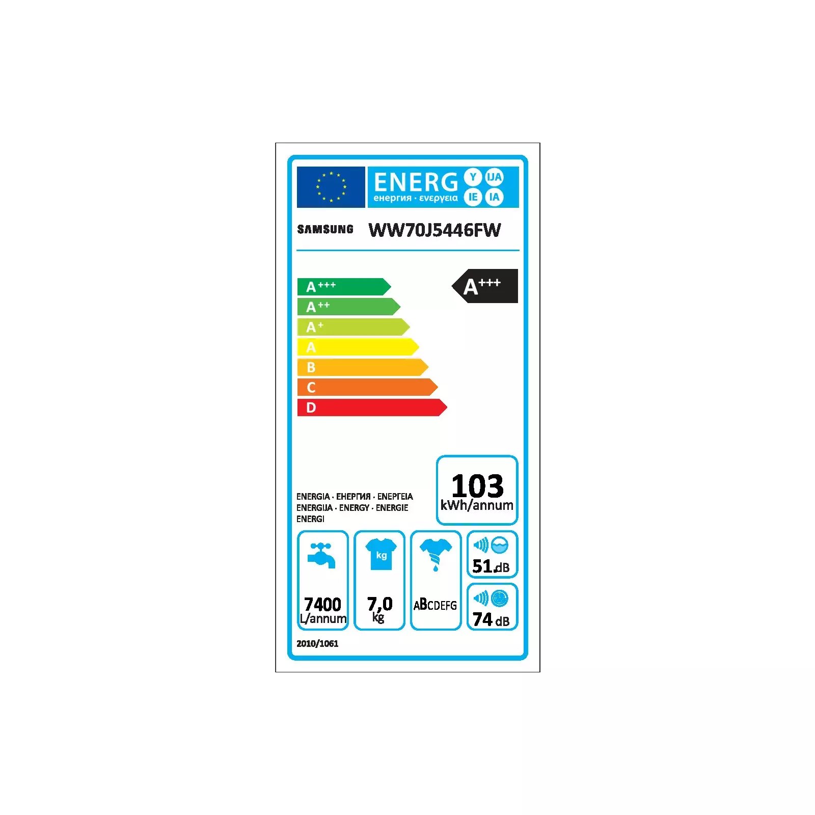 Samsung WW70J5446FW/LE Photo 8