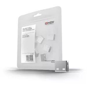 Port blocker Lindy USB Port Blocker (without key) Pack of 10 Colour Code White