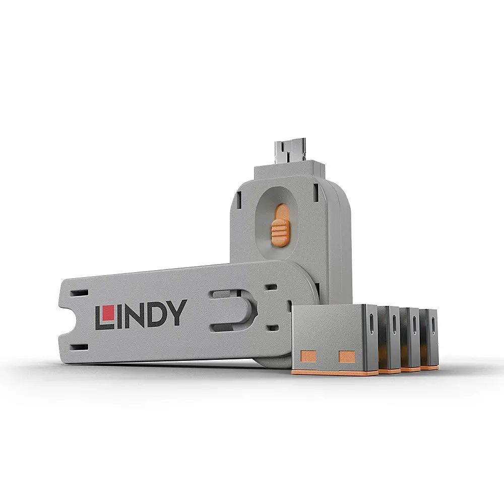 Lindy USB Type-A portu blokētājs ar
