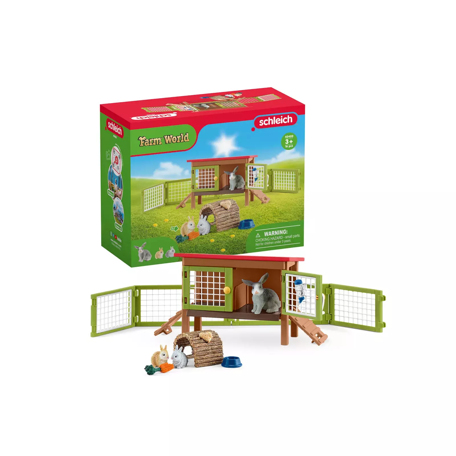 Schleich rabbit hutch set sale