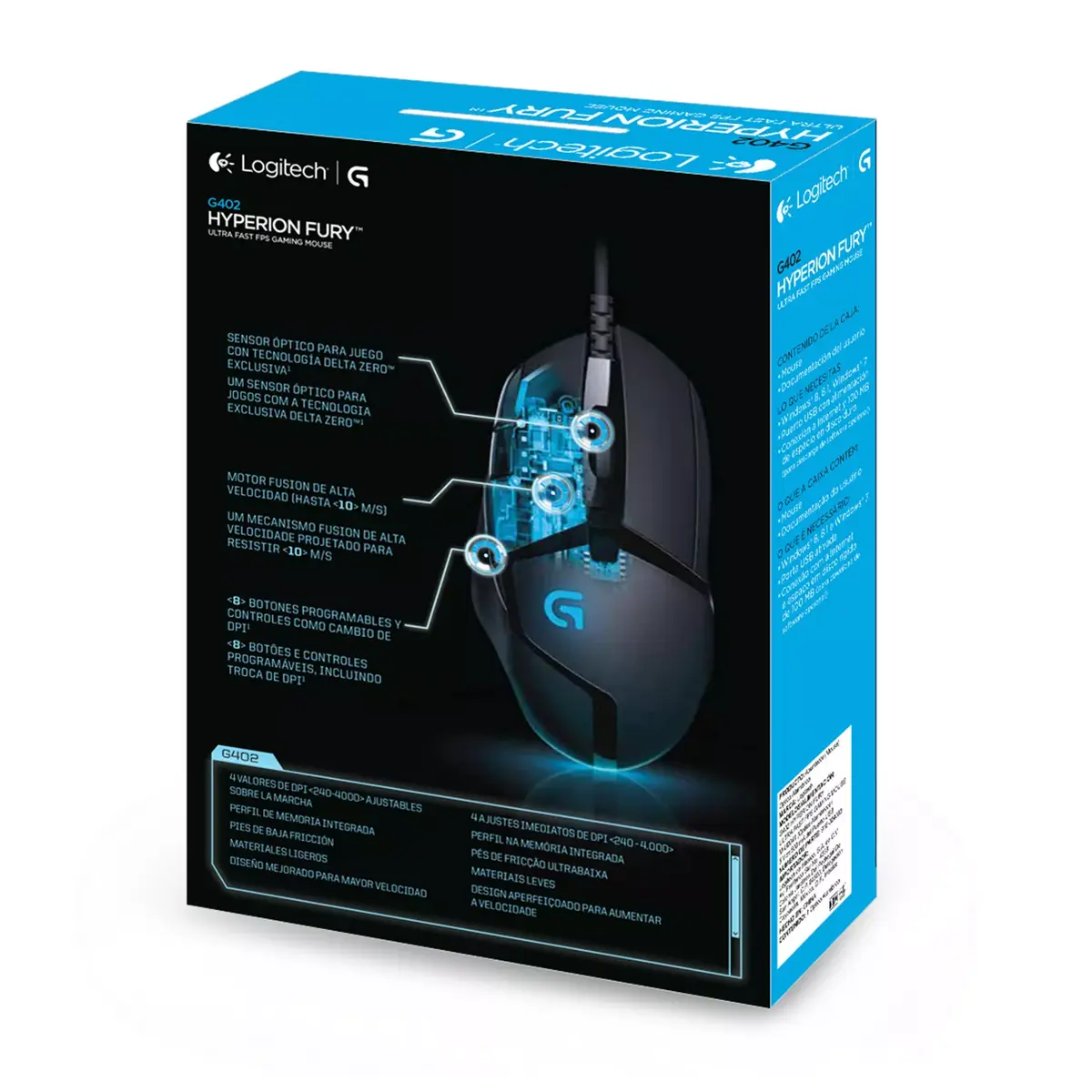 Мышь Logitech G G402 Hyperion Fury Photo 8