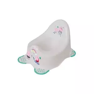 Детский горшок keeeper adam Peppa Pig, светло-серый с рисунком, с резиновыми ножками, PP, 1 шт.