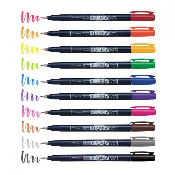 Набор фелт-писцов TOMBOW WS-BH-10P Photo 2