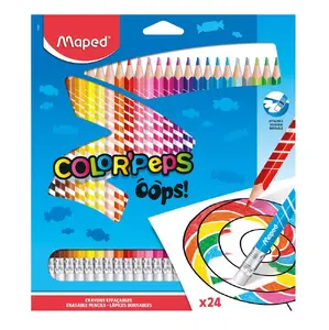 Pastel Pencils Maped OOPS! 24 pcs — multicolour, paper box