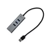 USB hub i-tec Metal USB 3.0 HUB 3 Port + Gigabit Ethernet Adapter Photo 3