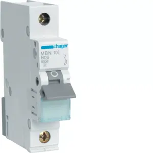 Hager MBN106 Drošinātājs 1P 6 A 50 - 60 Hz