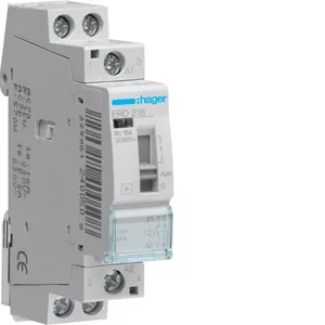 Hager ERD218 instalācijas relejs 16A 24V AC 1NO+1NC