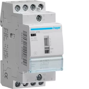 Установочное реле Hager ERC418 16А 2НО 2НЗ 230В AC
