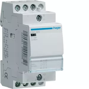 Hager ESC325 modulārais kontaktors 25A 230V 3NO