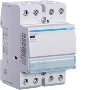 Hager ESC464 modulārais kontaktors 63A 230V maiņstrāva