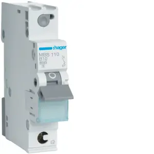 Hager MBS110 slēgiekārta B tips 1 1 modulis (-ļi)