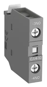 ABB CA4-10 auxiliary contact with 1 normally open contact grey colour for AF series motor control contactors
