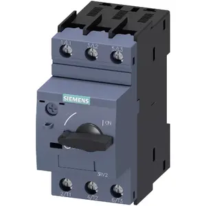Siemens 3RV2021-1DA10 Motor Circuit Breaker, 3-Pole, 1.1kW, 2.2-3.2A, Size S0