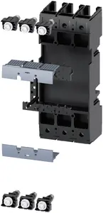 Siemens 3VA9123-0KP00 Plug-in Base with Covers for 3P Circuit Breakers