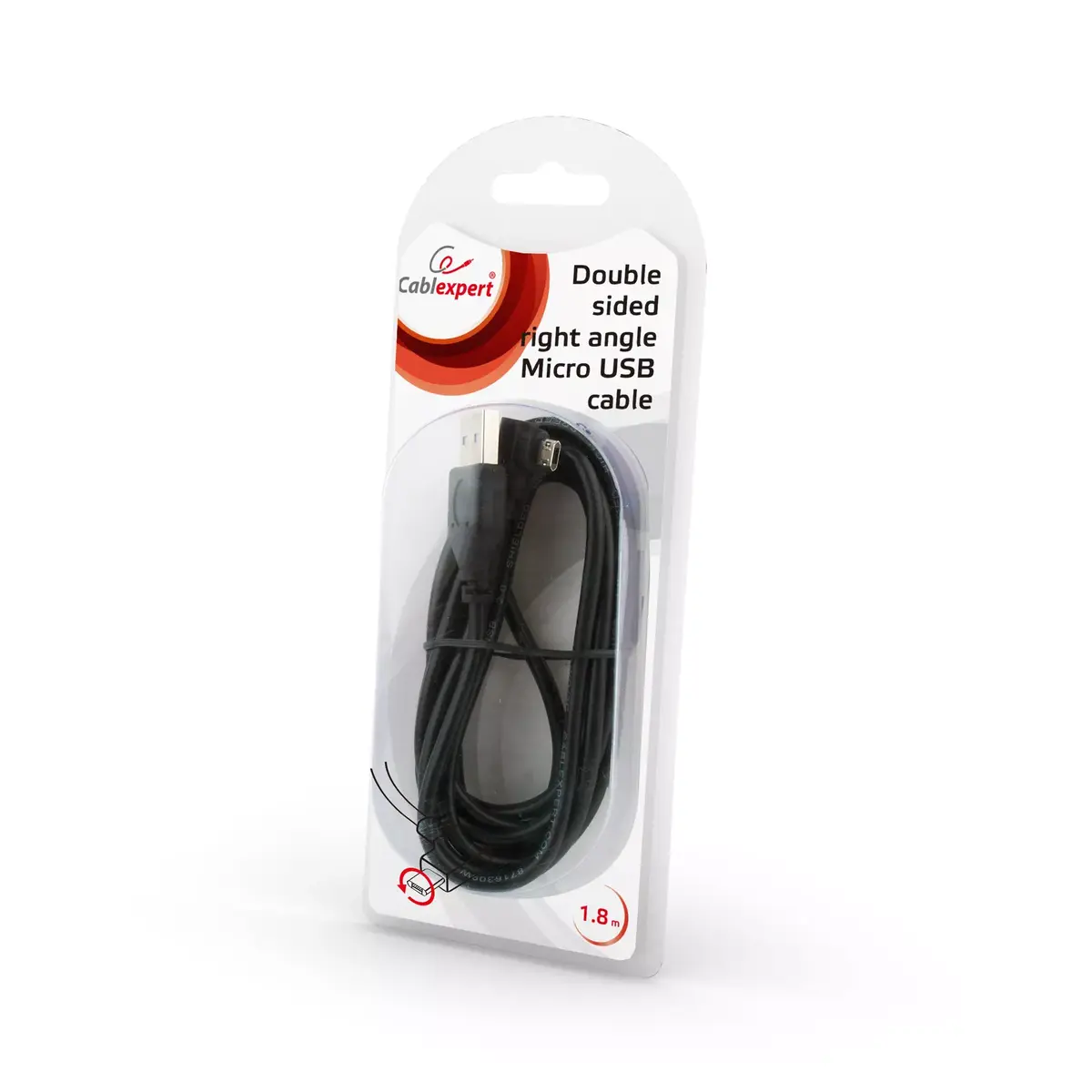 USB кабель Gembird CCB-USB2-AMmDM90-6 Photo 2