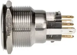 Spiedpoga DimasTech Vandalismustaster 22 mm Silverline Dot RGB PD215, 22 mm