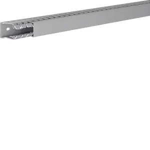 Hager BA740025 Slotted Cable Trunking, PVC, Grey