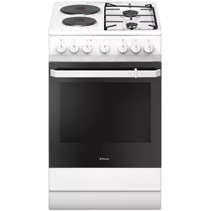 Hansa FCMW59119 cooker Freestanding cooker Combi Black, White A-20%