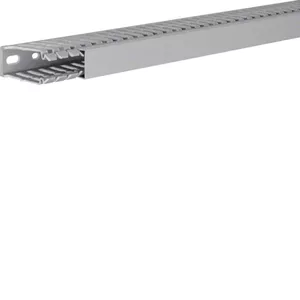 Hager BA760025 Slotted Wiring Duct 60x25mm Grey 2m