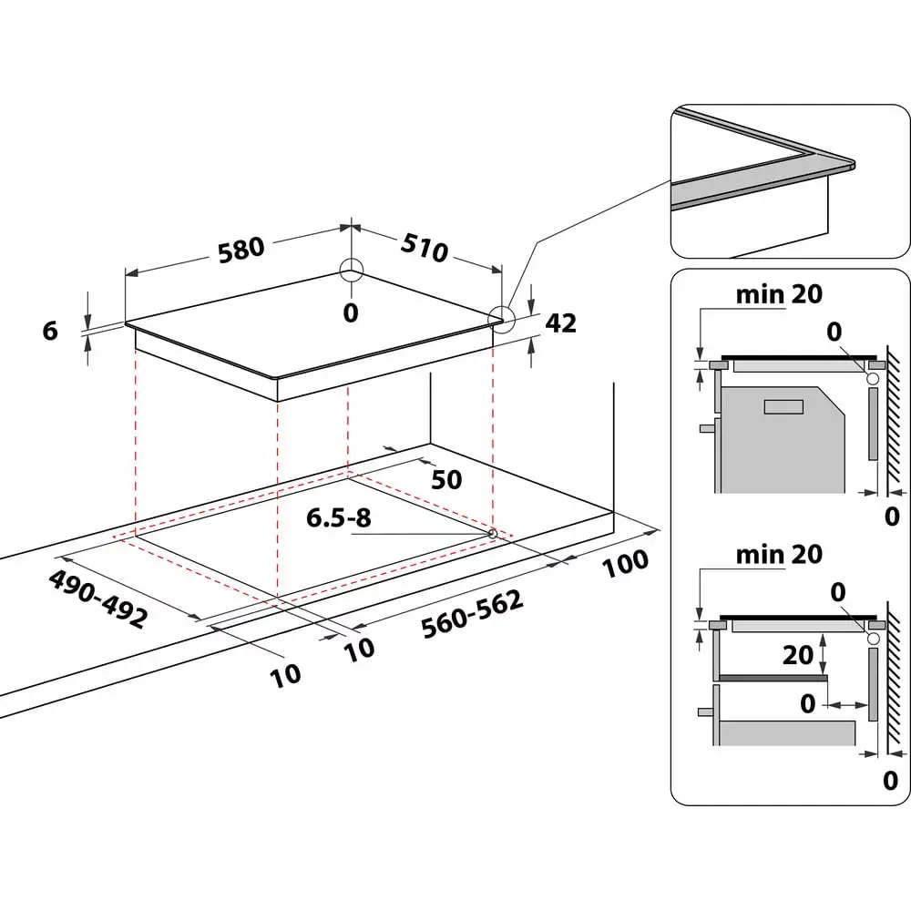Built-in Hob WHIRLPOOL AKT 8210 LX Photo 2