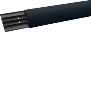 Hager SL1807507021 Electrical Enclosure Accessory Anthracite PVC 4-Chamber Floor Trunking 18x75 mm