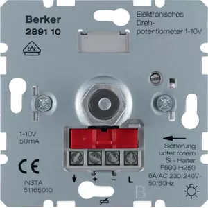 Lighting controller Hager 289110, AC 230 V, 50–60 Hz, metallic finish