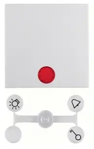 Wall plate / switch cover berker 16218989 — screwless white plastic, 1-piece