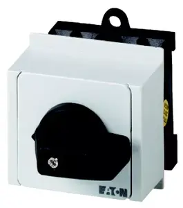 Eaton T0-2-1/IVS Toggle Switch, 3-Pole, Black and White