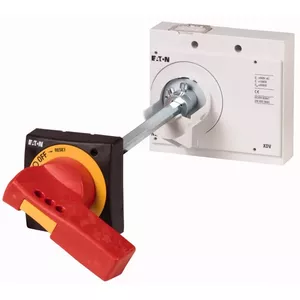 Поворотный выключатель Eaton NZM3-XHBR, красный и желтый