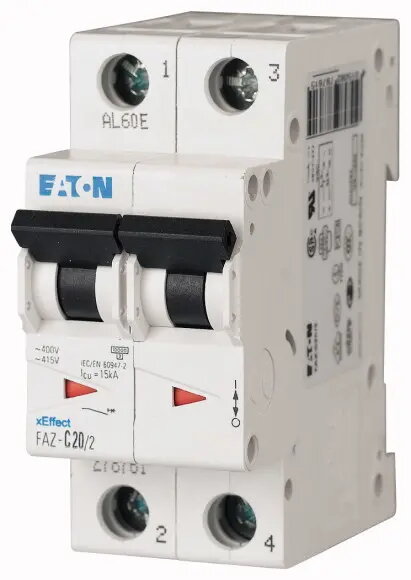 Eaton FAZ-C16/2 Automātiskais slēdzis Tips C
